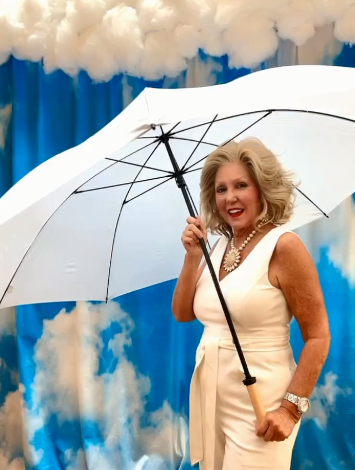 Blue Sky White Clouds Natural Scenery Photography Backdrop SH673