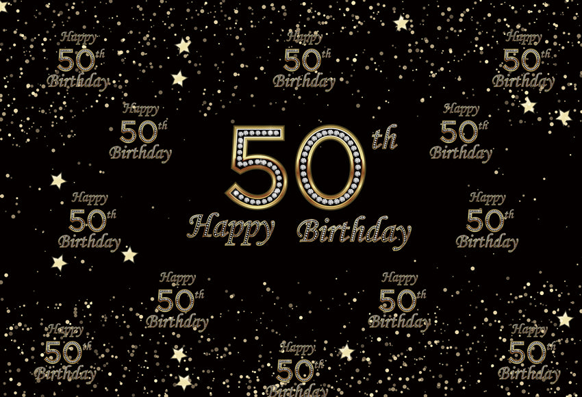 Step and Repeat Photo Backdrop Custom 50th Birthday Backdrop D359