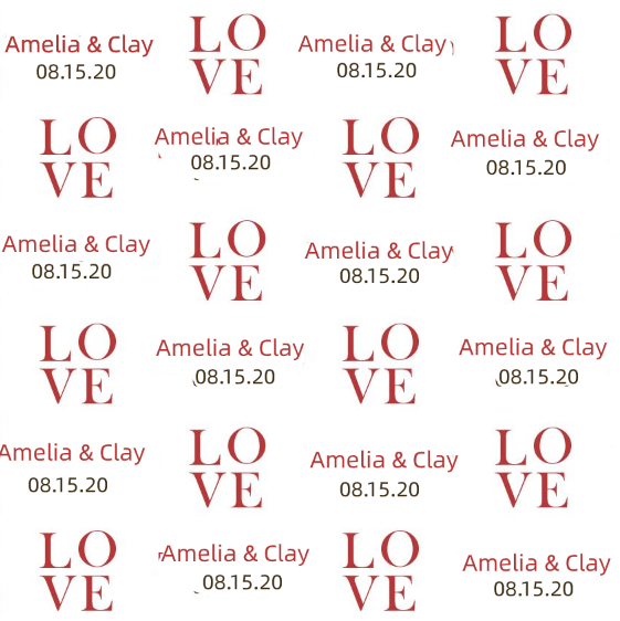 Custom Weeding Photo Backdrop Weeding Decoration Banner D523