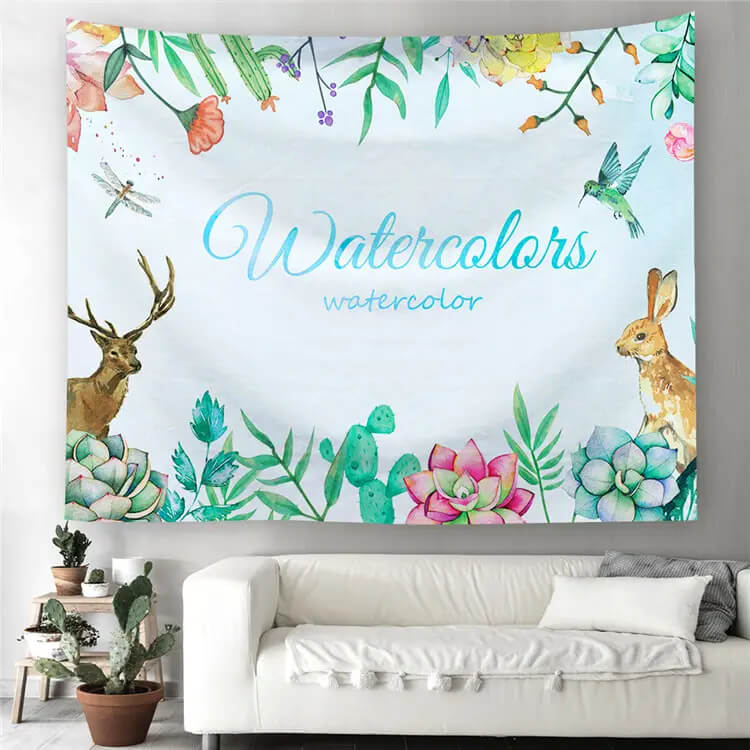 BUY 2 GET 1 FREE Custom Wall Tapestry Your Photo Gift Home Decor T4