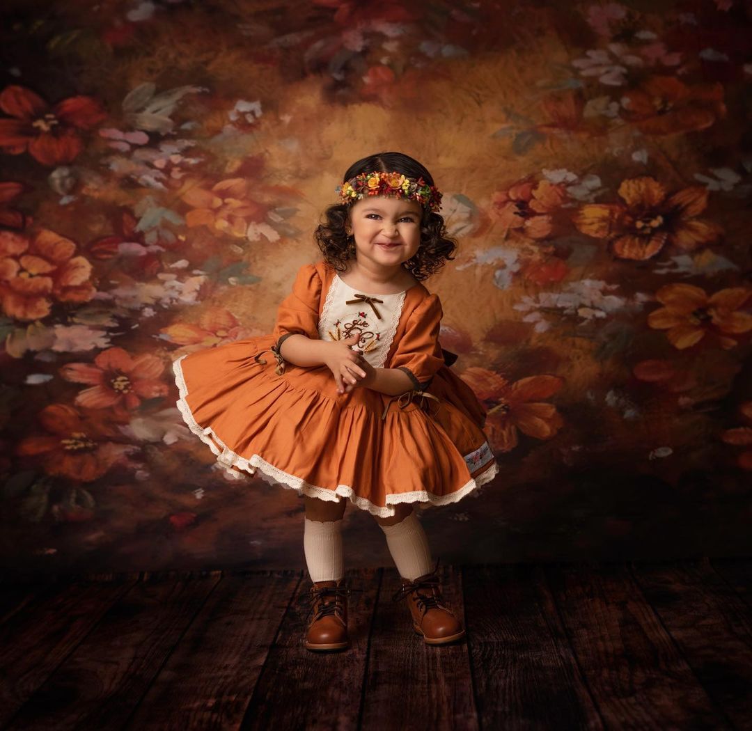 Floral Newborn Baby Photography Backdrop CM-4804