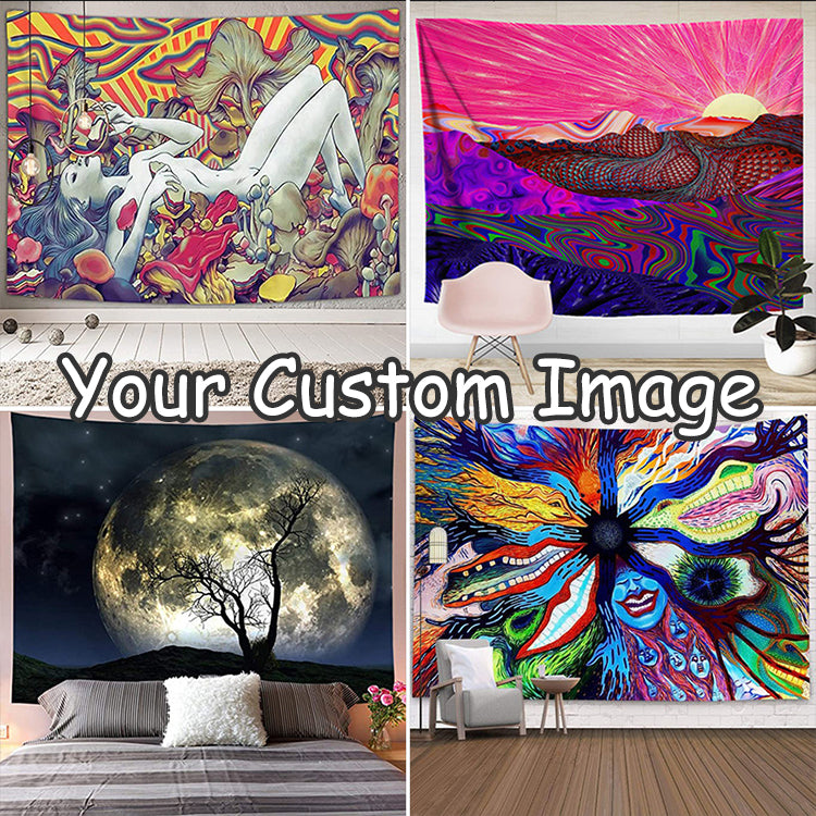 BUY 2 GET 1 FREE Your Own Tapestry from Photo Customize Wall Tapestries T3
