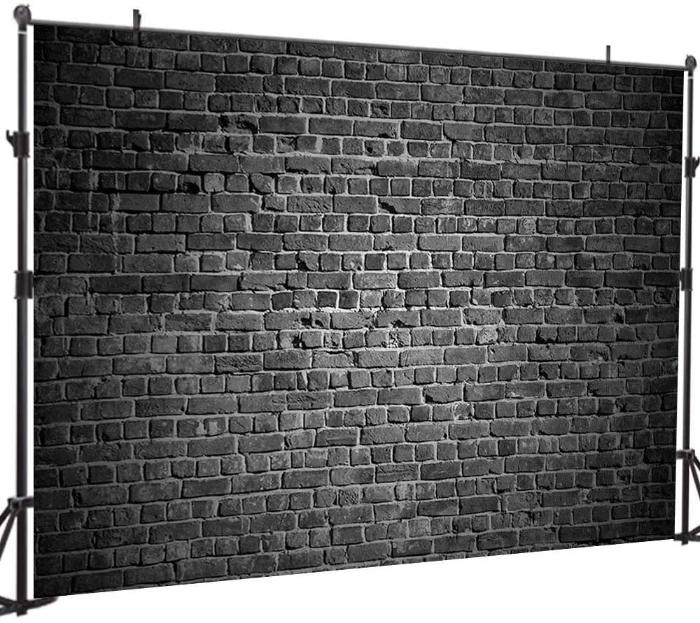 Black Vintage Red Brick Wall Photo Studio Backdrop GA-54