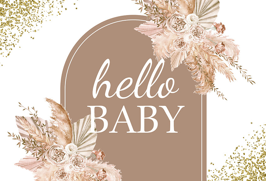 Custom Baby Shower Backdrop Flowers Decoration