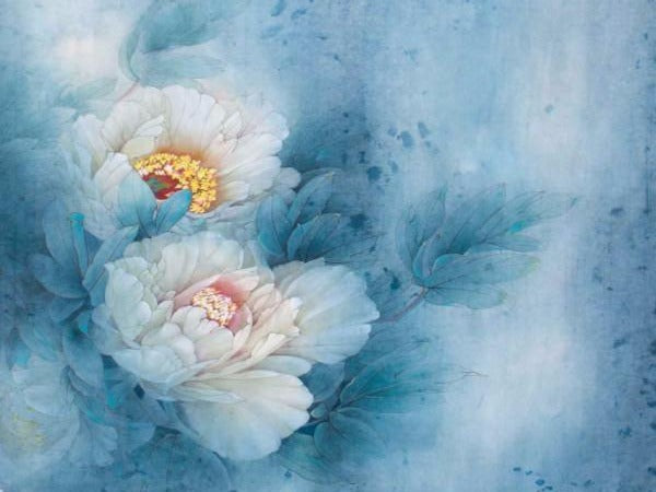 Blue Flowers Backdrops for Photographers CM-6029