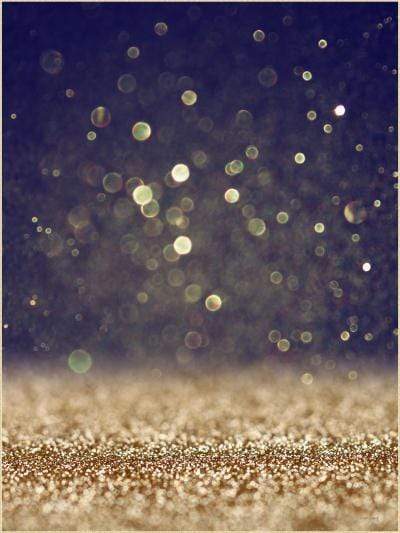 Glittering Black Golden Bokeh Photo Studio Backdrop S-1152