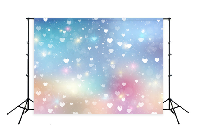 Happy Valentine's Day Hearts Photography Backdrop D383