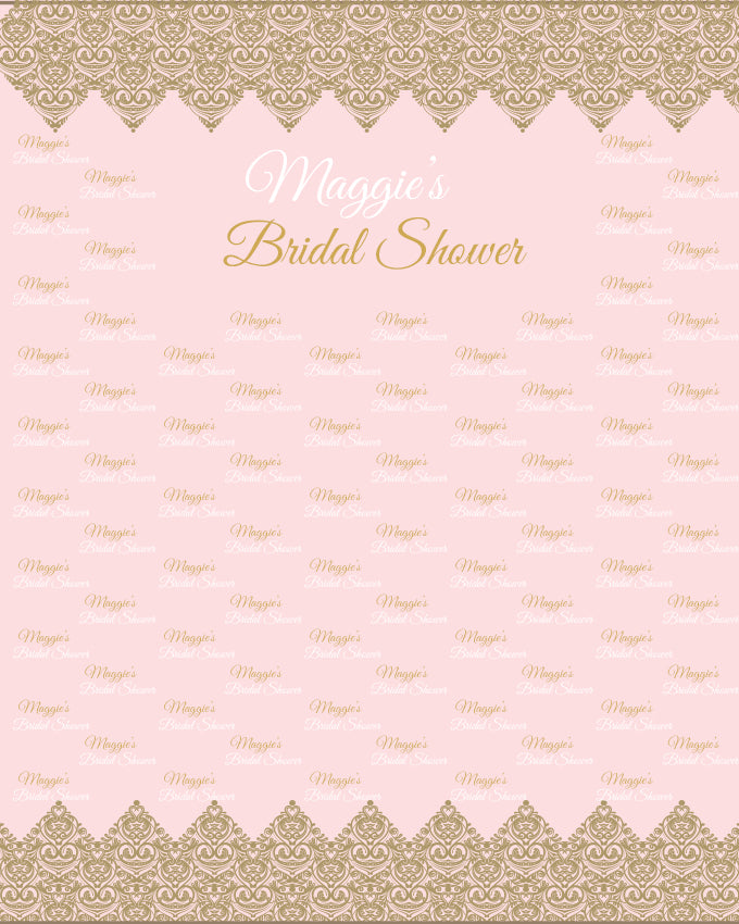 Pink Weeding Custom Repeating Photography Photo Booth Backdrop D537