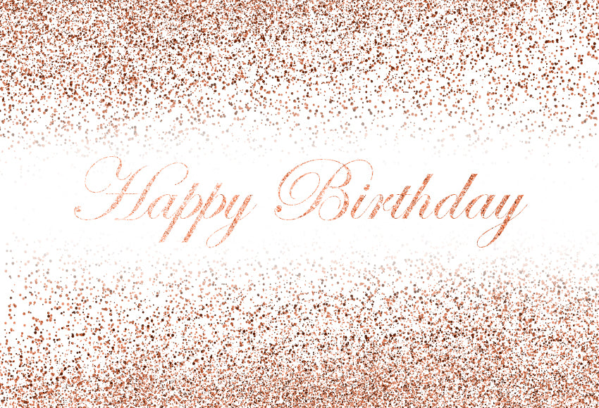 Champagne Happy Birthday Customize Photography Backdrop D609