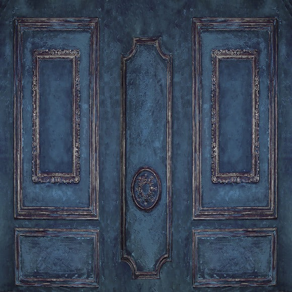Deep Blue Retro Wall Backdrop for Photo Booth