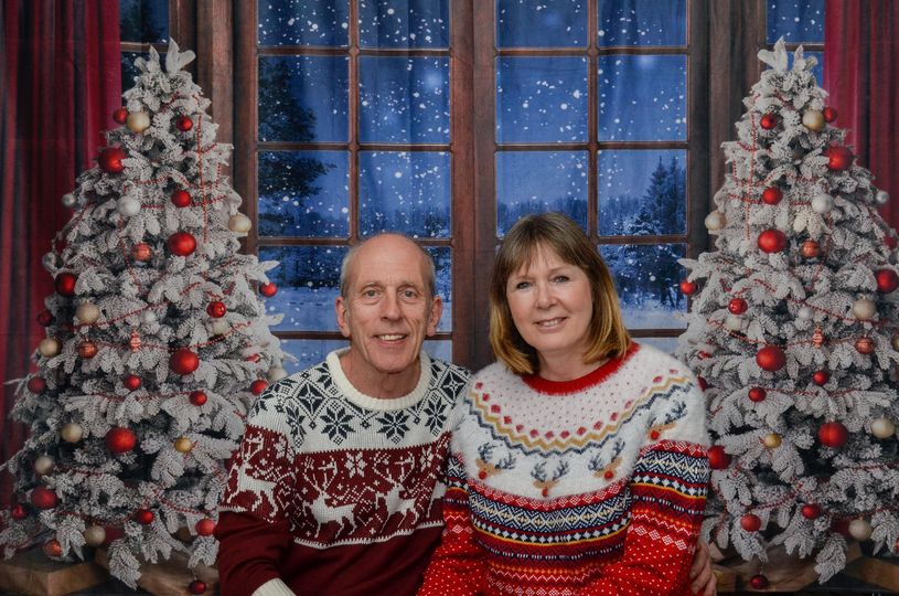 Christmas Winter Snow Window Backdrop for Photography D814
