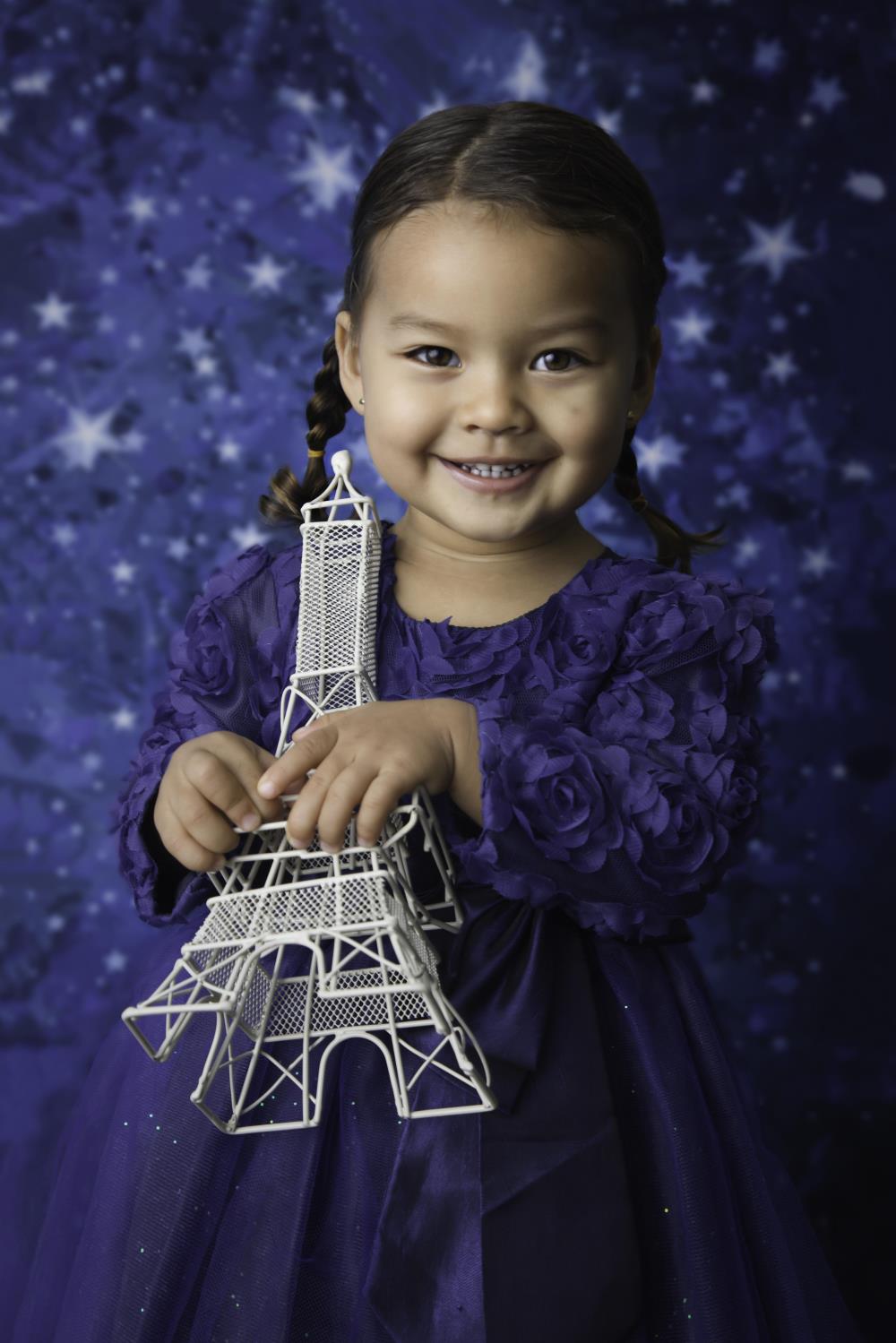 Night Sky Stars Moon Dark Blue Photo Backdrops DBD-19449