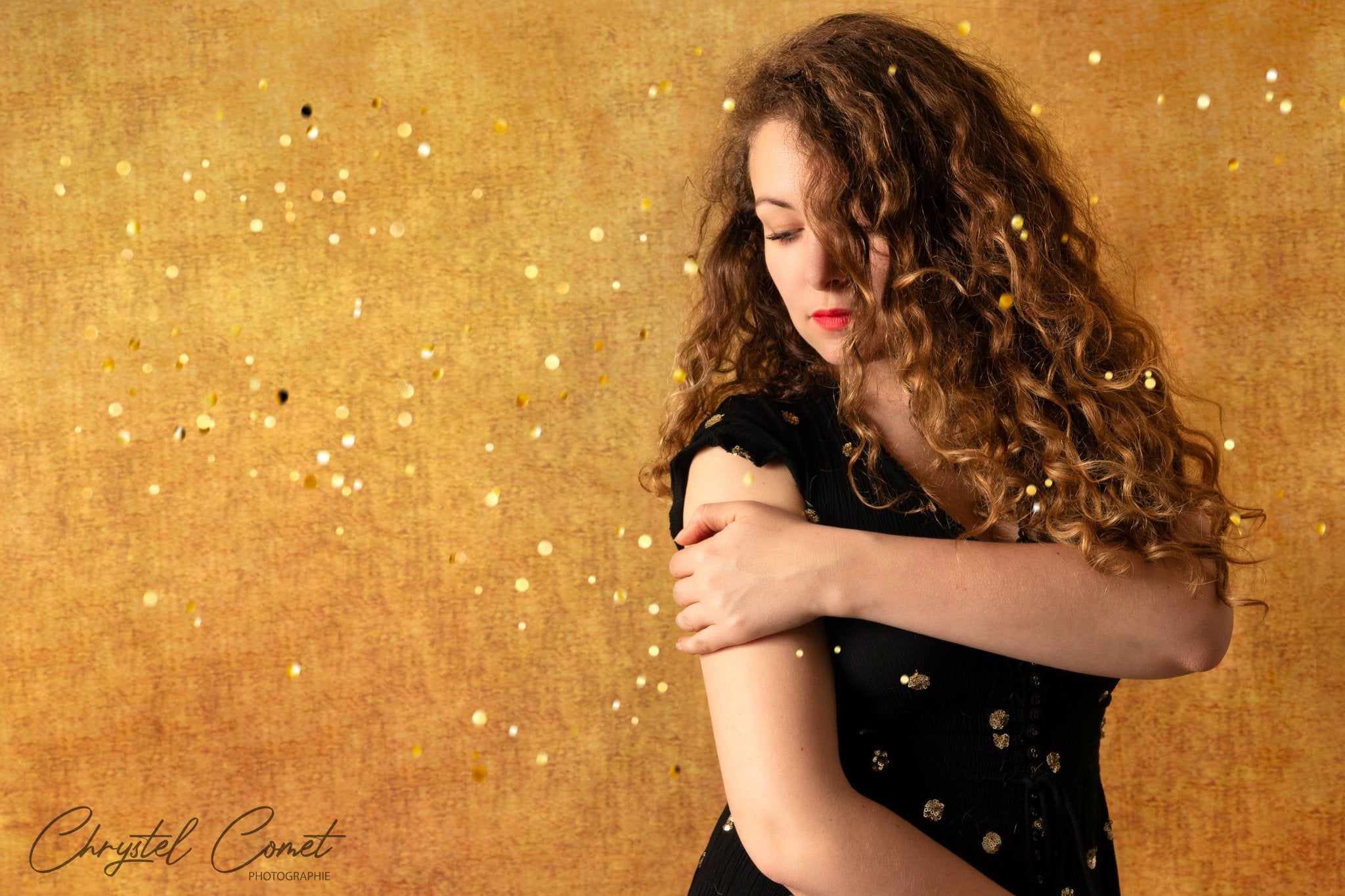 Abstract Photography Backdrop Retro Gold Texture DBD-19488