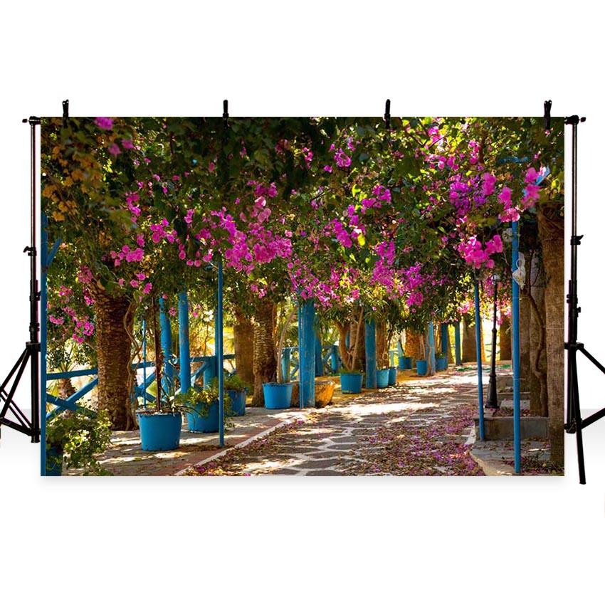 Flower Garden Road Backdrops for Photo Booth