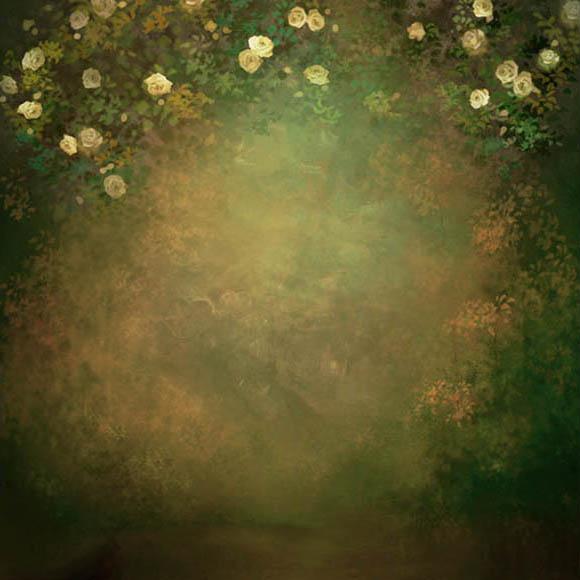 Abstract Blurry Flower Backdrop for Photo G-435