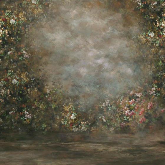 Abstract Flower Portrait Photo Booth Backdrops G-438