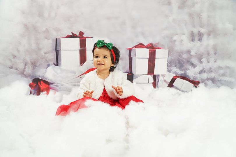Christmas Tree Snow Gifts Photography Background KAT-38