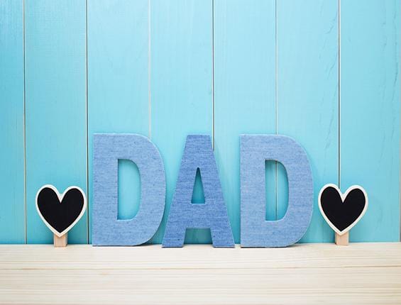 Father's Day Blue Wood Photography Backdrop