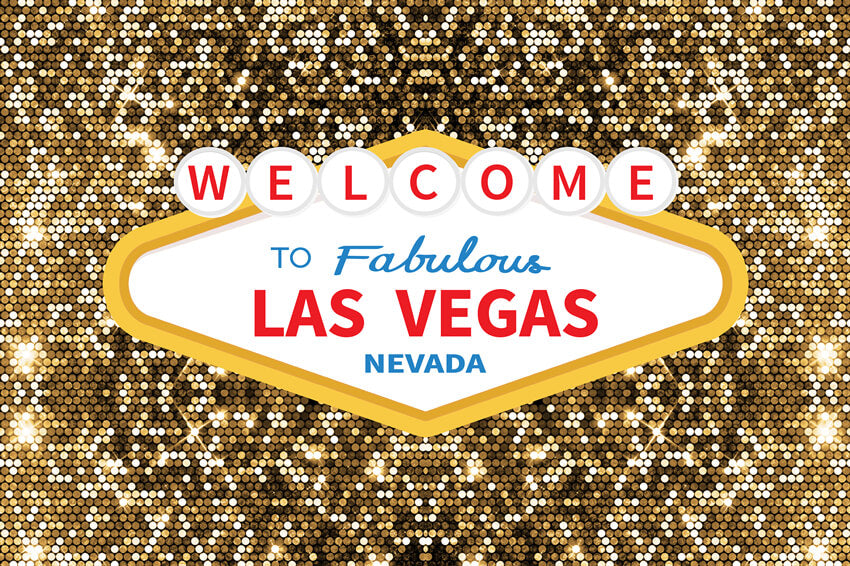 Golden Glitter Las Vegas Photography Backdrop