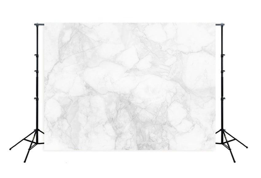 White Marble Stone Texture Photo Booth Backdrop M075