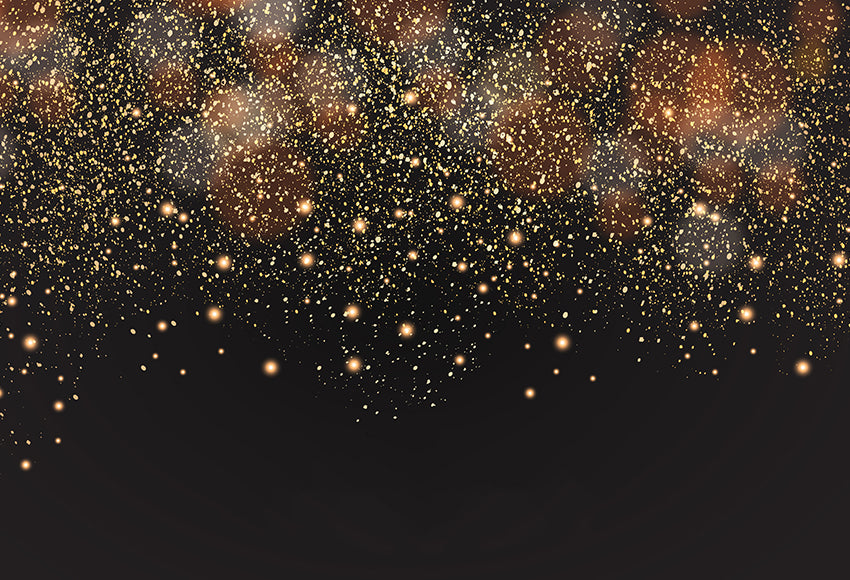 Bokeh Glittering Golden Particles Backdrop for Photography M133