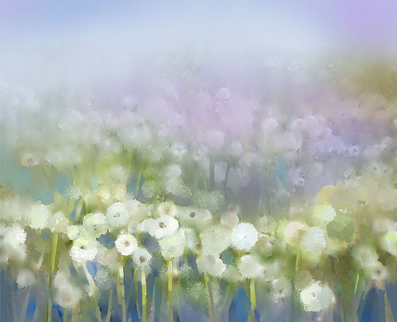 Blurry Dandelion Newborn Baby Floral Photo Booth Backdrop NB-034