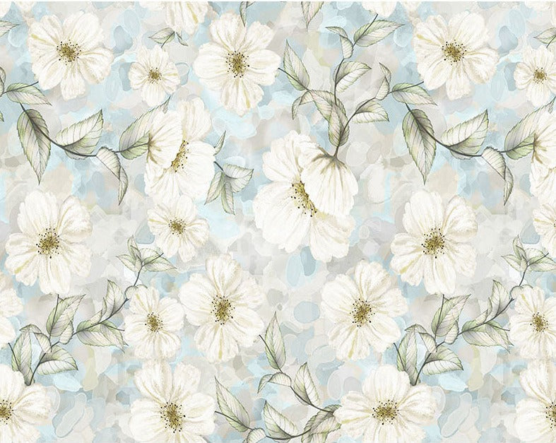 Beautiful White Flowers Background for Photography NB-418