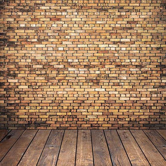 Old Brown Brick Wall Backdrops Photography Backgrounds S-2969