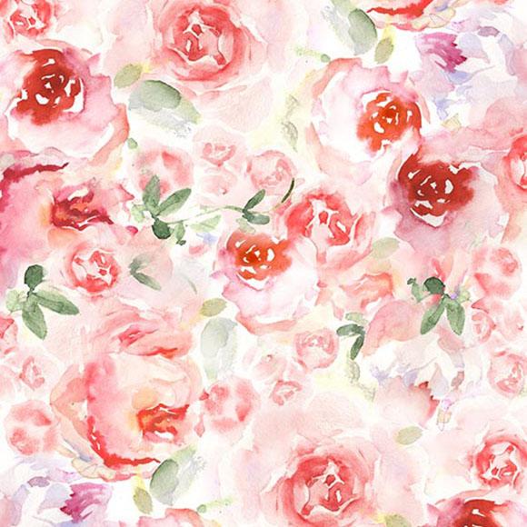 Red Pink Flowers Backdrop for Photography