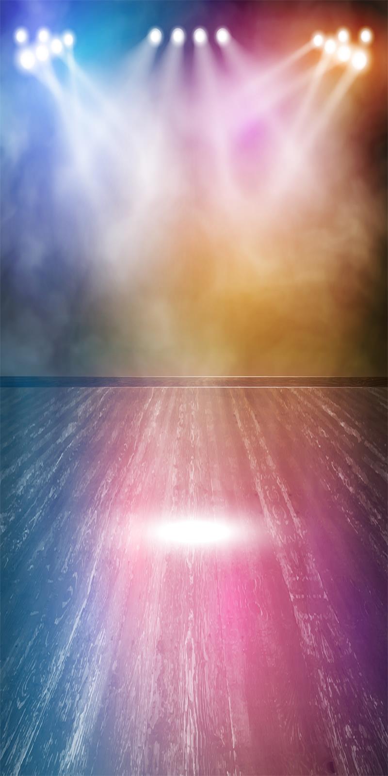 Lightspot Wood Stage Performance Show Backdrop