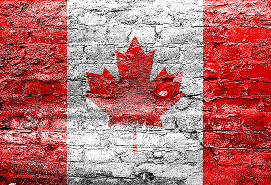 Canada Flag Brick Studio Photography Backdrop
