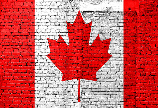 Canada Day 1st July  Brick Backdrop for Photography
