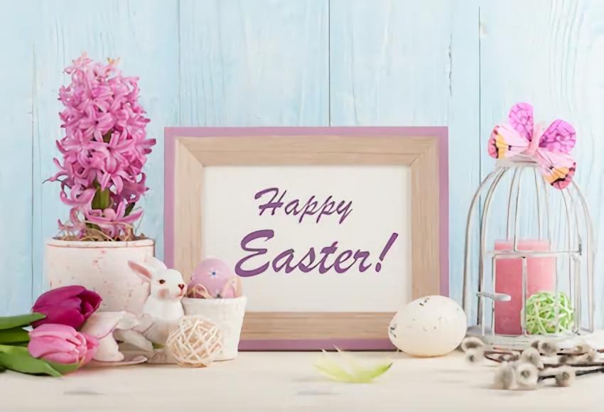 Easter Spring Flowers Backdrop for Photography SH201