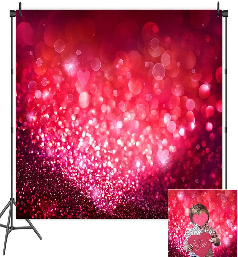 Happy Valentine's Day Photography Backdrops Red Bokeh Background VAT-44