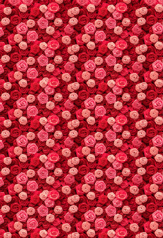 Red Rose Flower Backdrop for Photo Studio ZH-94