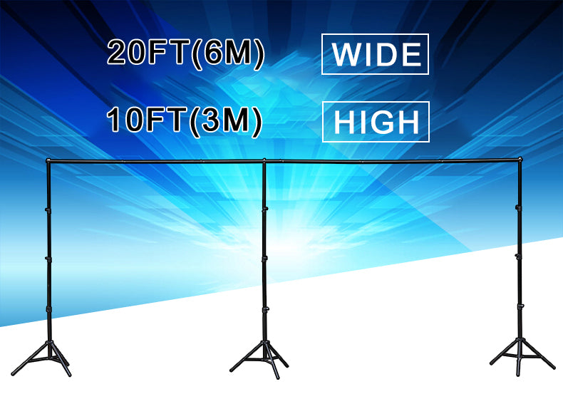 20x10FT Backdrop Stands Adjustable Background Prop Support System Backdrops PR7