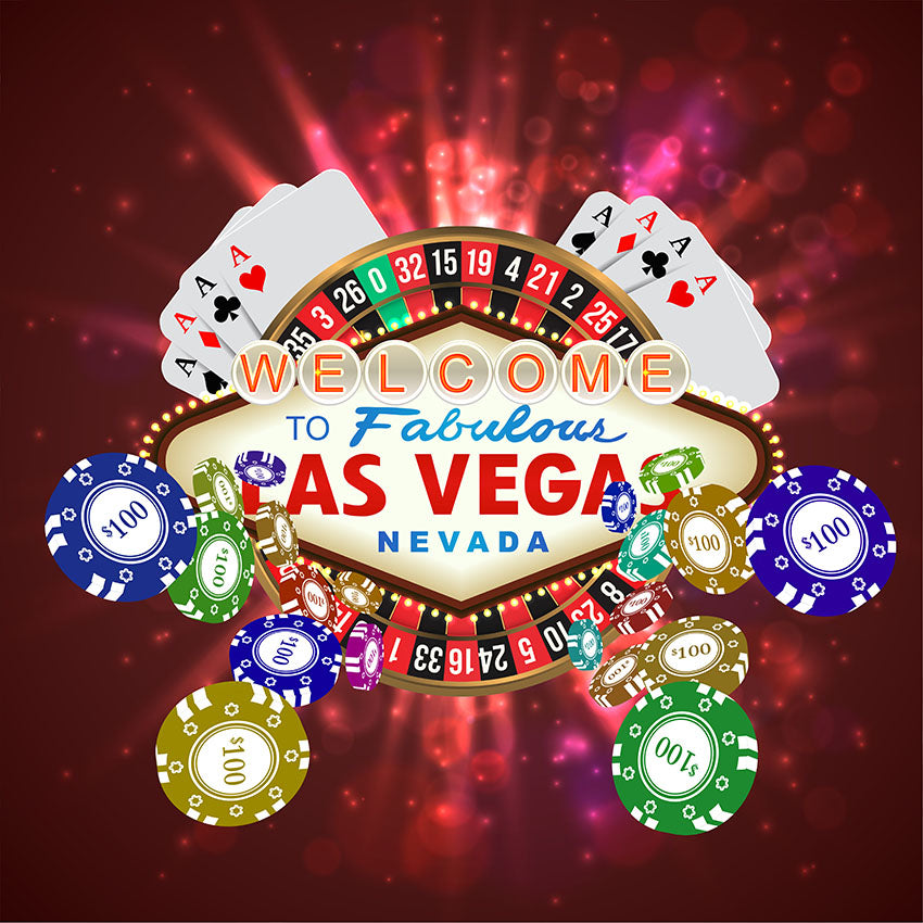 Toile De Fond Las Vegas Paillettes Dorées 2.2x1.5m – Bienvenue Au Casino ! Parfait Pour Anniversaire, Poker Party, Bal De Promo Ou Shooting Photo