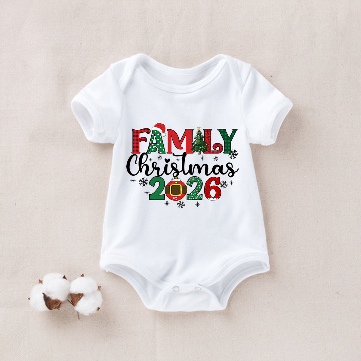 Christmas Pajamas Plaid Lettering Festive Numbers Christmas Lounge Set CHP-21