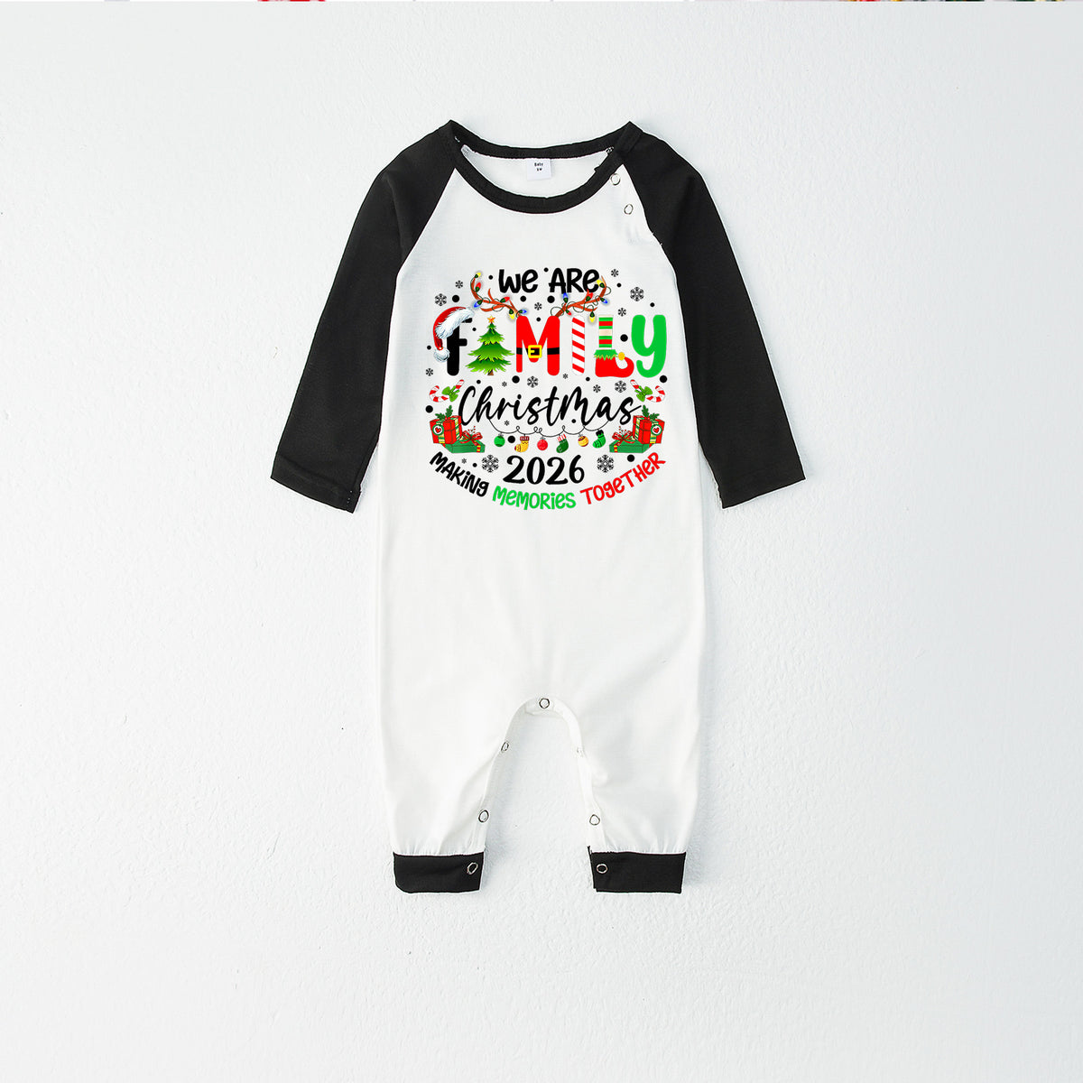 Christmas Pajamas We Are Family 2026 Christmas Gift Print Matching Family Photoshoot Sleepwear CHP-122