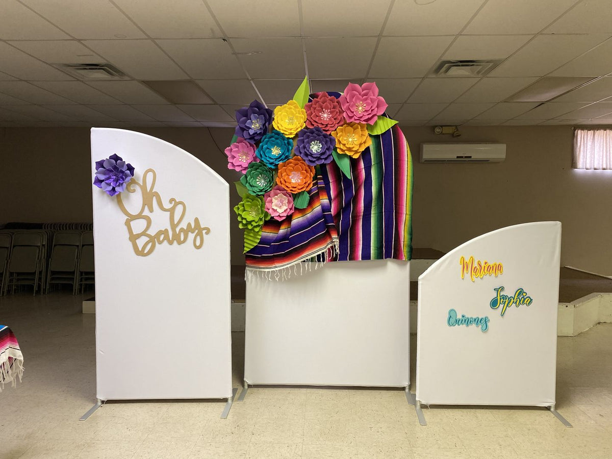 Personalized Uneven Arch Backdrop Kit for Theme Party