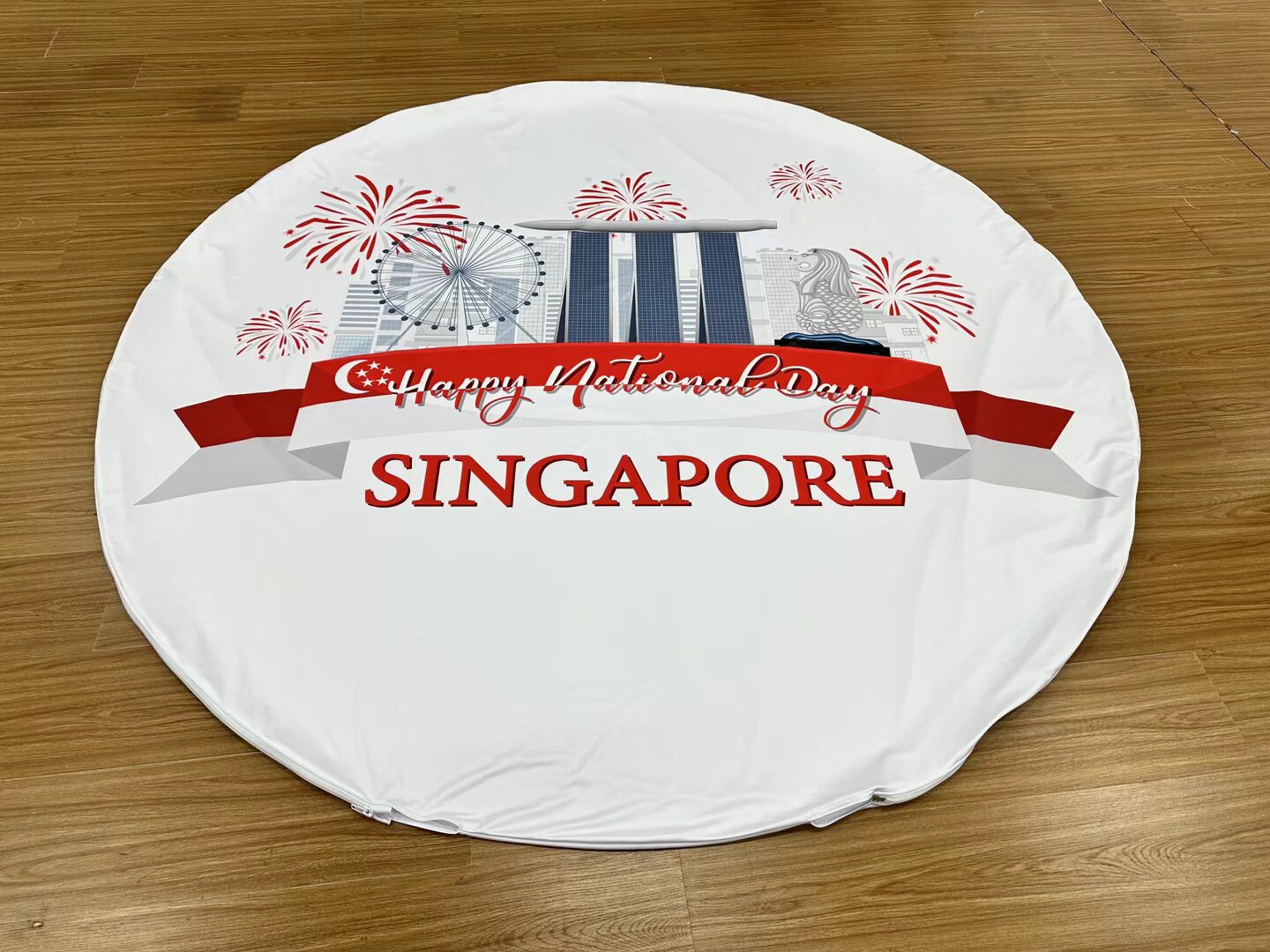 Custom Round Repeating Logo Photography Banner