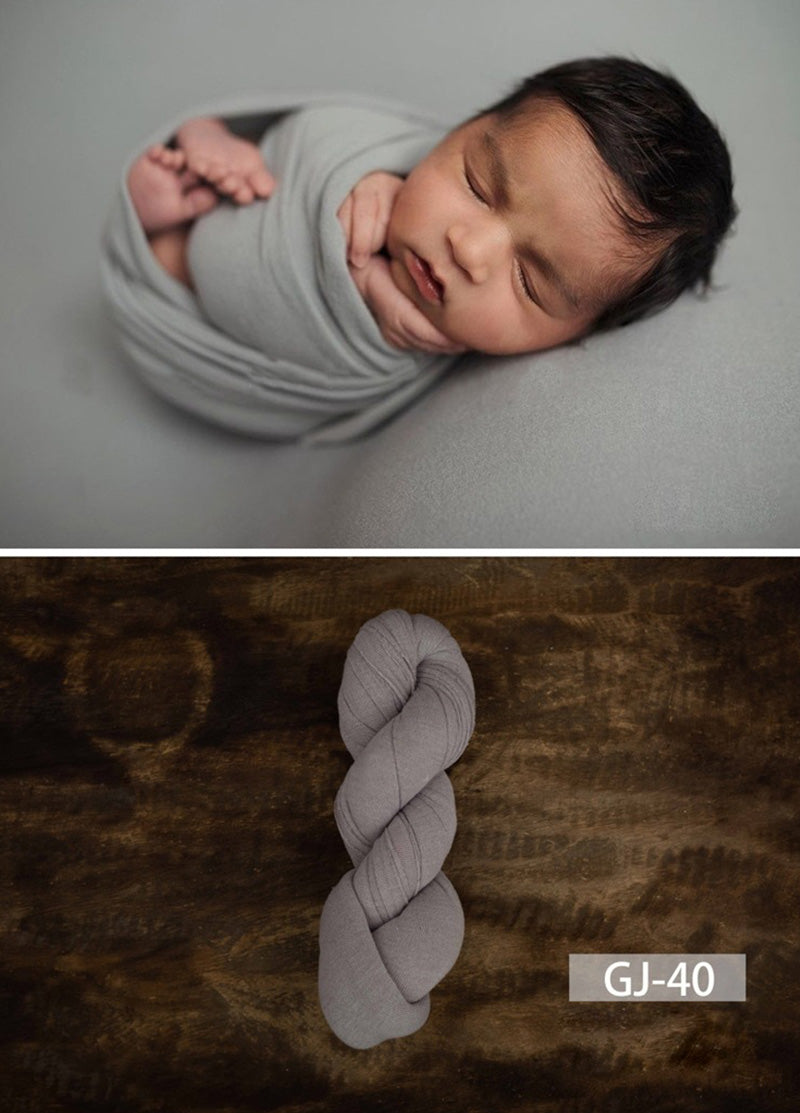 Newborn Photography Solid Color Soft Twine Wrap GJ