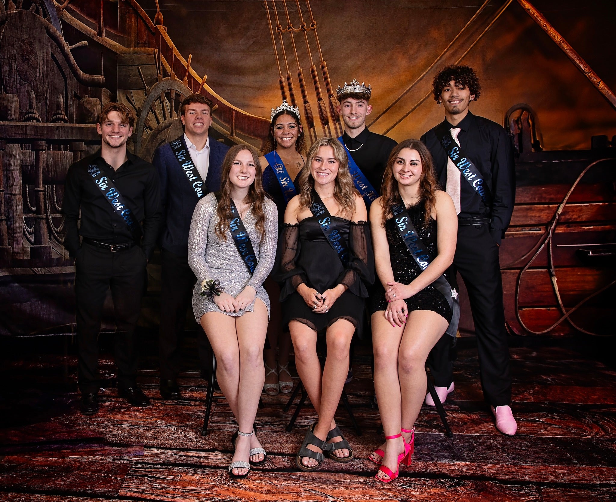 Pirate Staircase Sailing Photography Backdrops S-2661