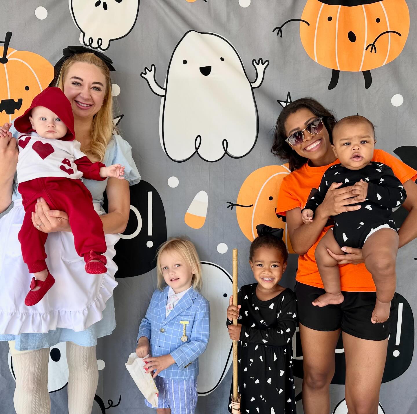Halloween Cartoon Pumpkin Ghost Candy Backdrop M6-137