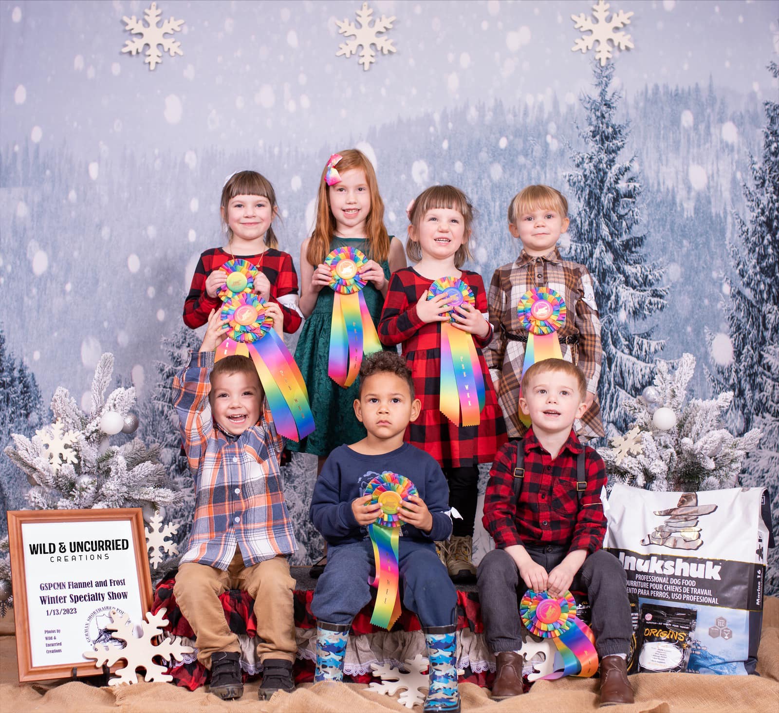 Winter Snow Christmas Tree Backdrops for Christmas GX-1074