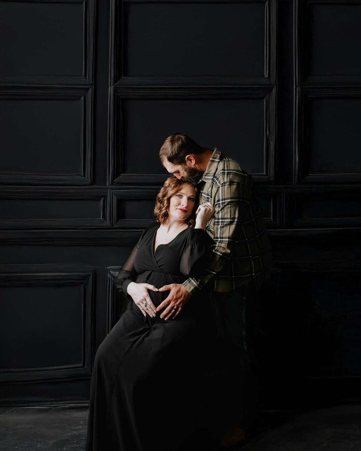 Black Grunge Vintage Wall Backdrop For Photo Studio S-3164