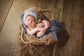 Handmade woven basket newborn child photography props SYPJ8