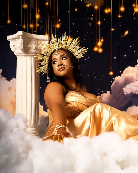 Starry Backdrop Dark Sky Sparkle Cloud Backdrop GQ5-64