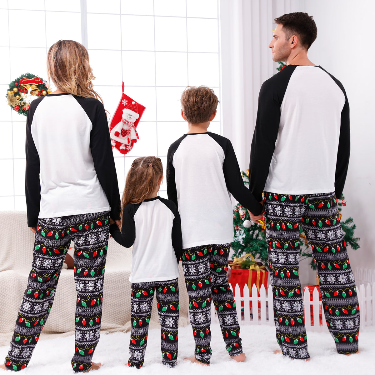 Christmas Pajamas Family Christmas 2026 Candy Cane Letter Print Matching Family Photoshoot Sleepwear CHP-124