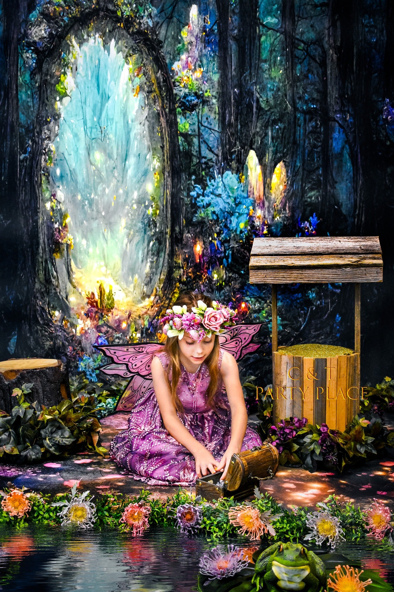 Fantasy Oil Painting Forest Photography Backdrop M-76